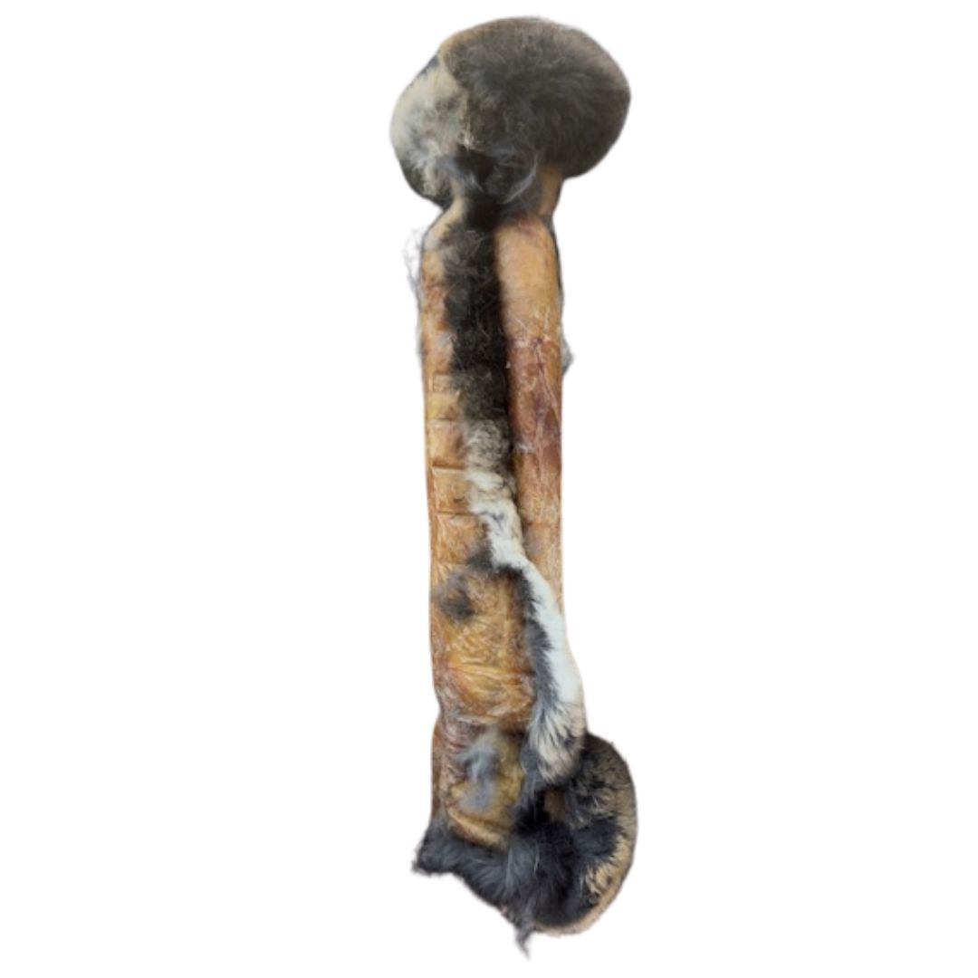 Rabbit hide roll dog chew