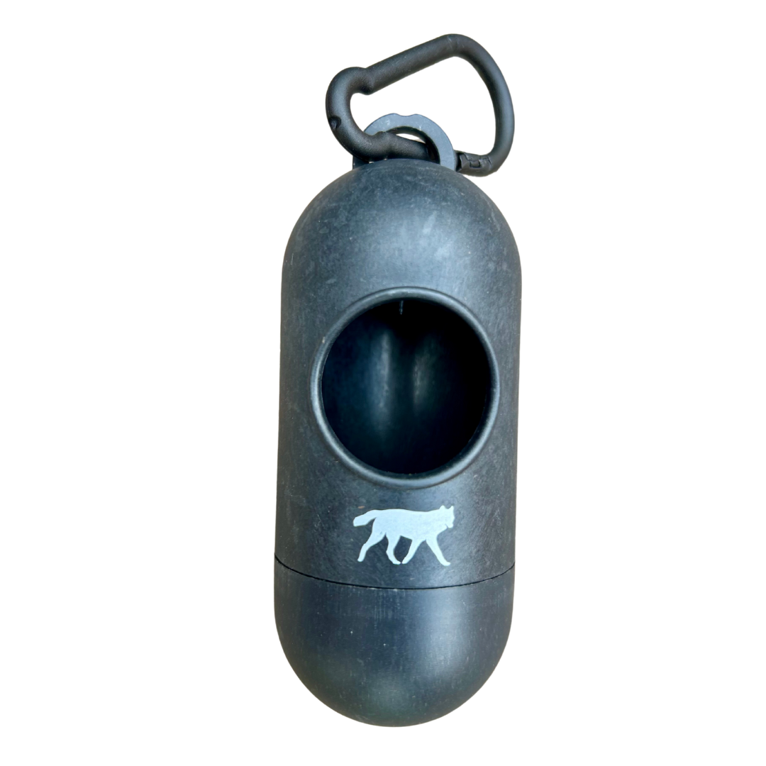 black bamboo pill dispenser for doggie potty bags romng
