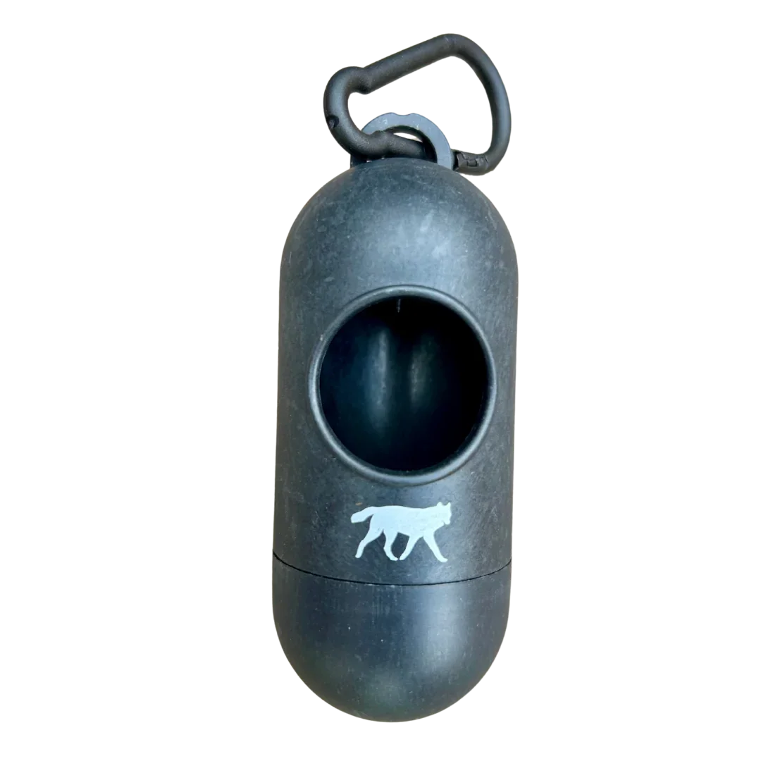 black bamboo pill dispenser for doggie potty bags romng