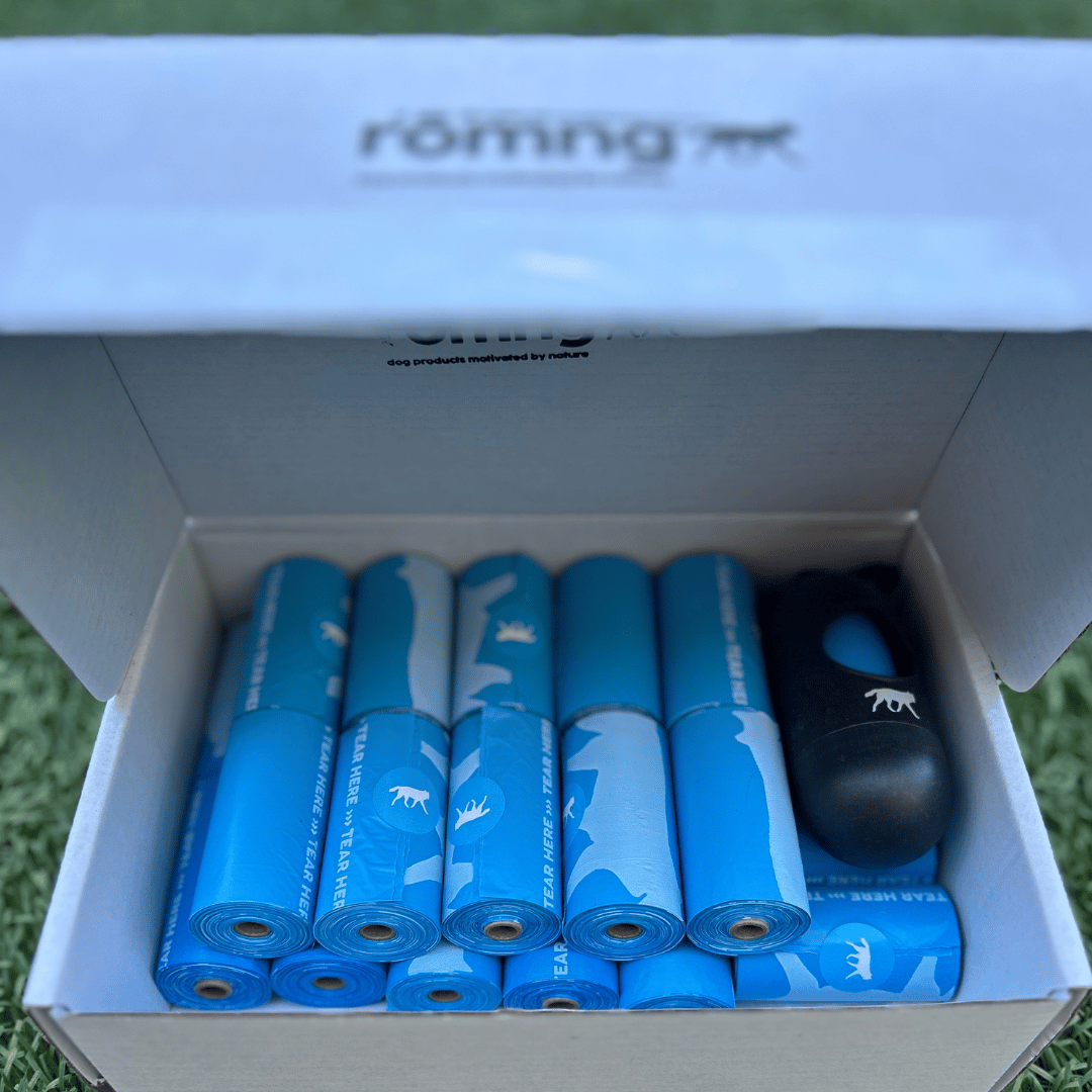 bio-based dog poop bags + bamboo dispenser 315 count