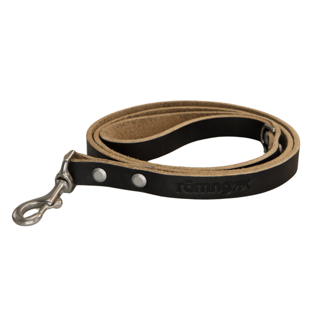48" Genuine Leather Dog Leashes - Made in USA