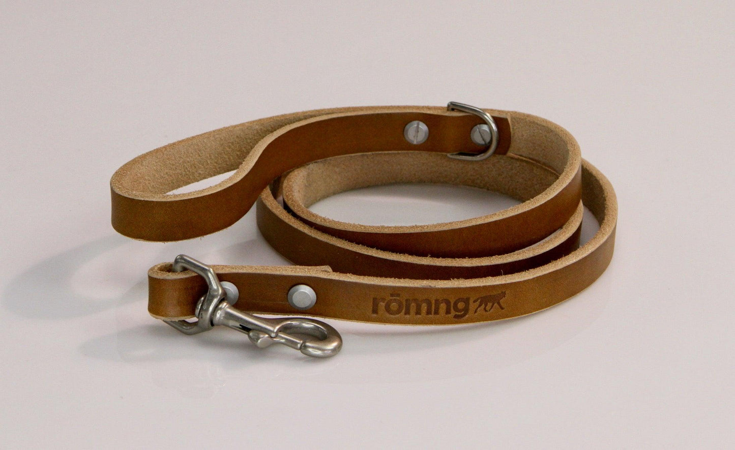 48" Genuine Leather Dog Leashes - Made in USA - Alpha Dog Pack
