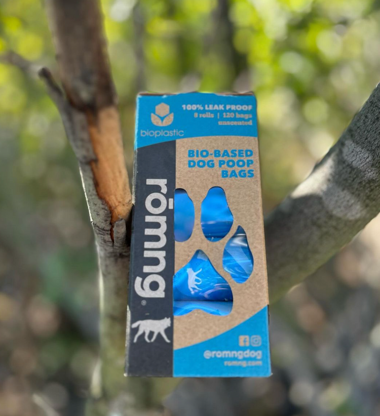 bio-based dog poop bags - rōmng