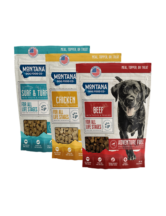 Adventure Fuel Freeze-dried Raw Grain-free Dog Food: 3 Pack