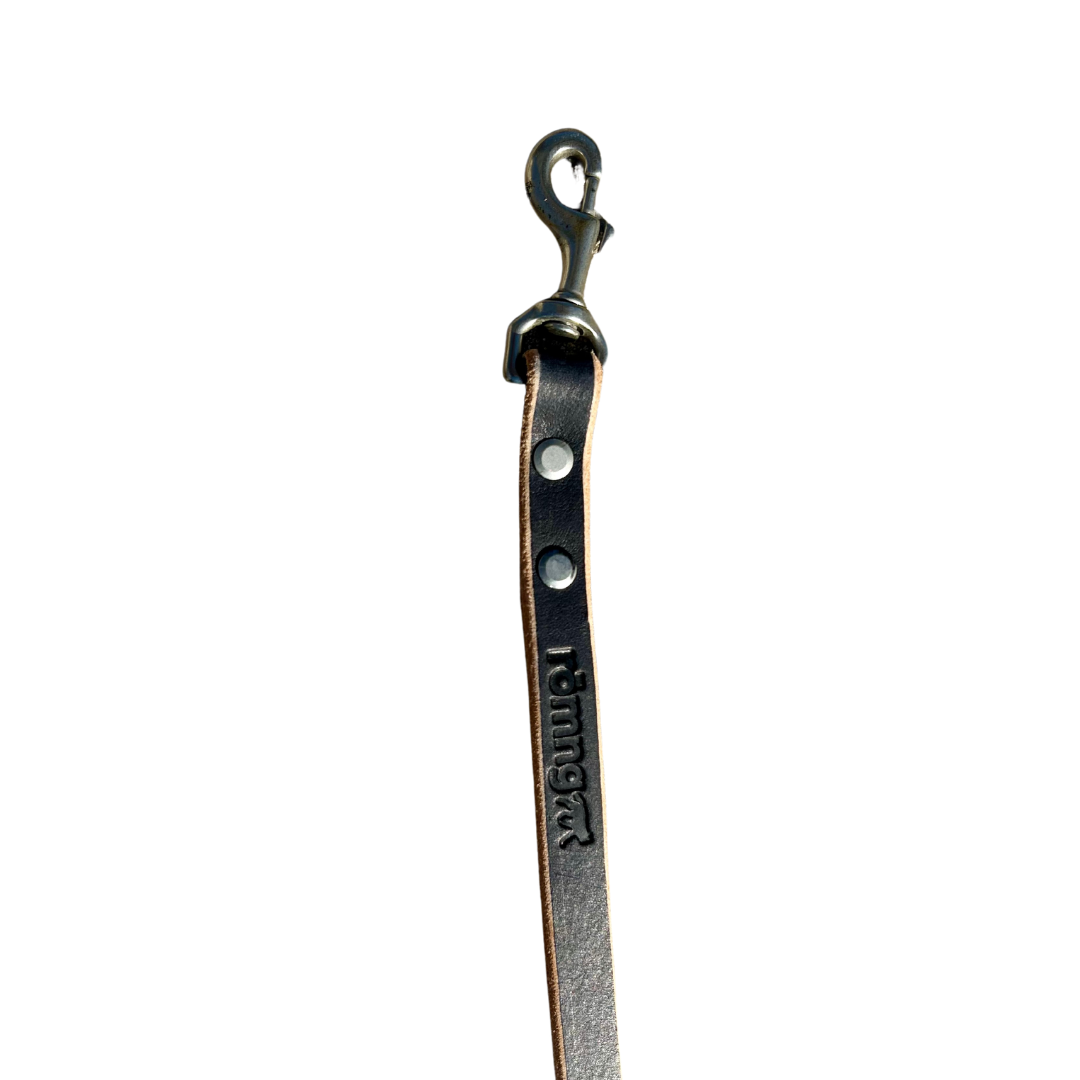 48" Genuine Leather Dog Leashes - Made in USA