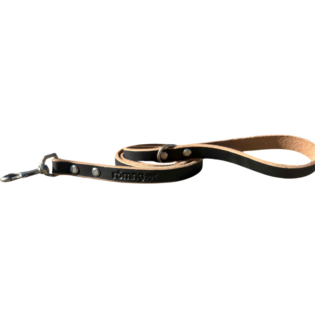 48" Genuine Leather Dog Leashes - Made in USA