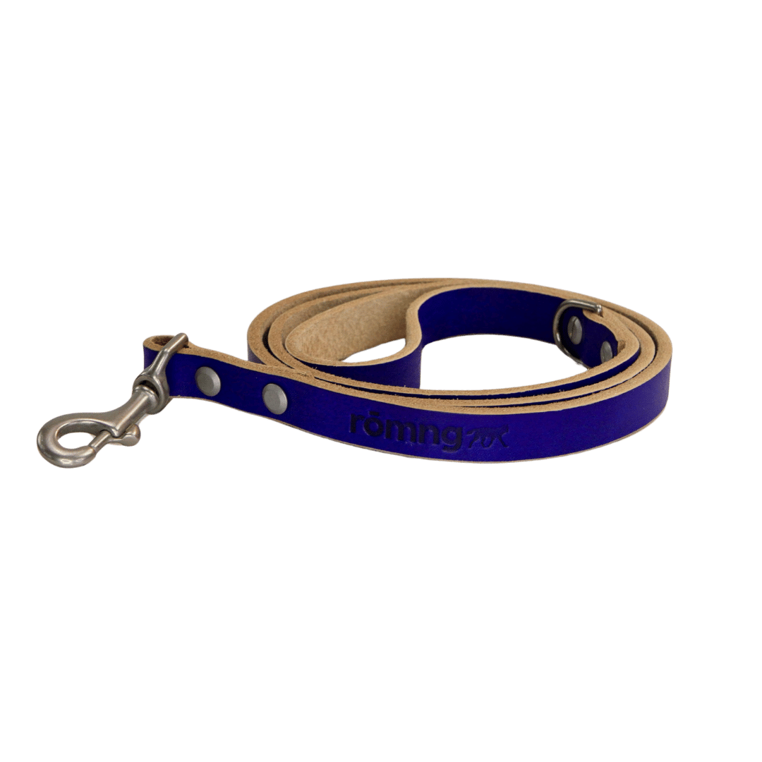 48" Genuine Leather Dog Leashes - Made in USA