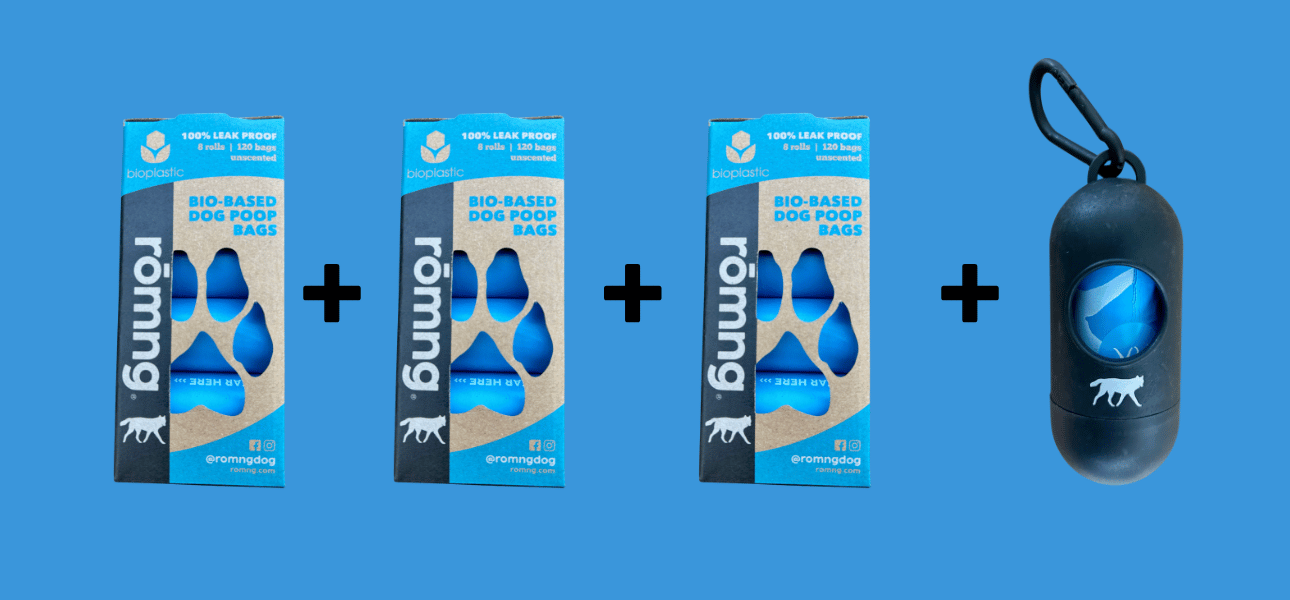 bio-based dog poop bags starter pack