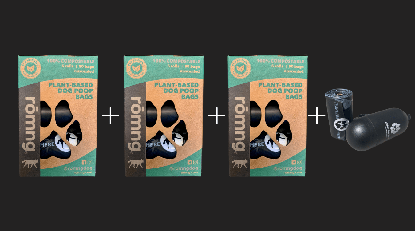 Clean up SoCal Compostable Dog Poop Bags Starter Pack - romng